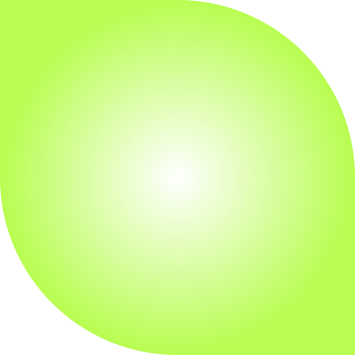 Green oval decoration